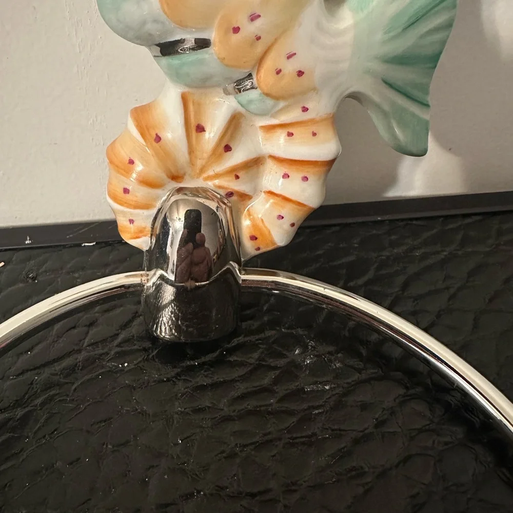 SEAHORSE Porcelain Towel Ring Wall Mount